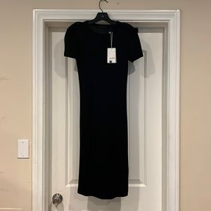 Helmut Lang Silk Rib Dress